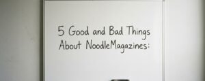 5 bad and good things of NoodleMagazines