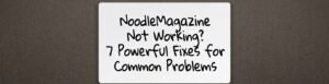 NoodleMagazine Not Working? Common Reasons and Fixes