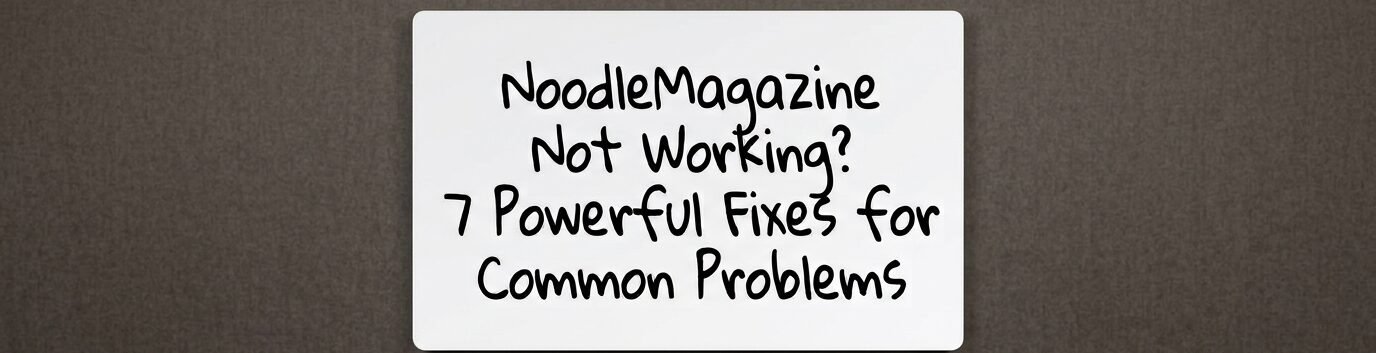 NoodleMagazine Not Working? Common Reasons and Fixes